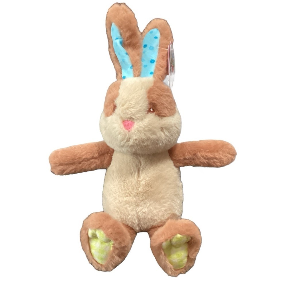Gigglescape Brown Cream Bunny Rabbit Plush Blue Floral Ears 11 Inch Target 2025